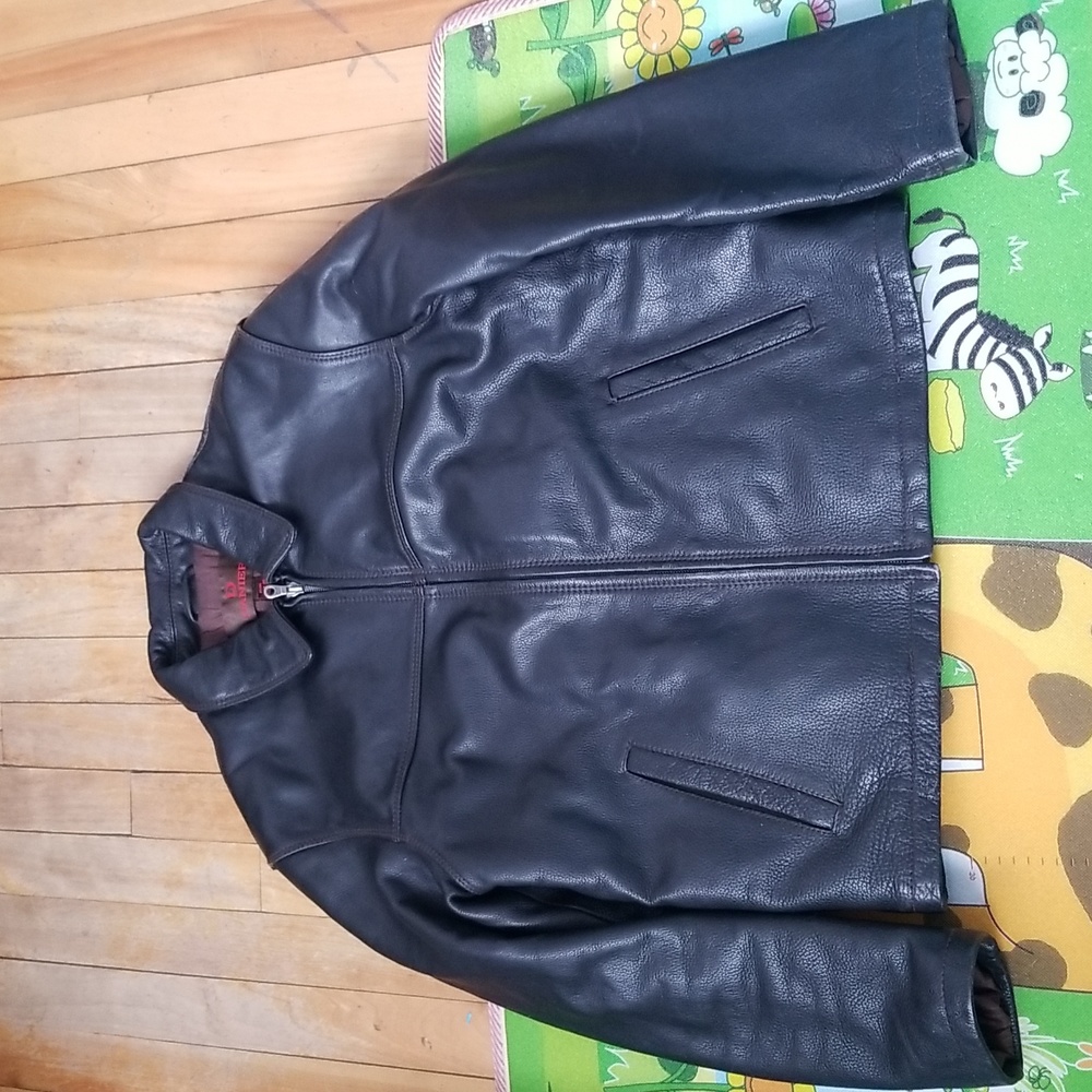 Heavy lether jacket for men